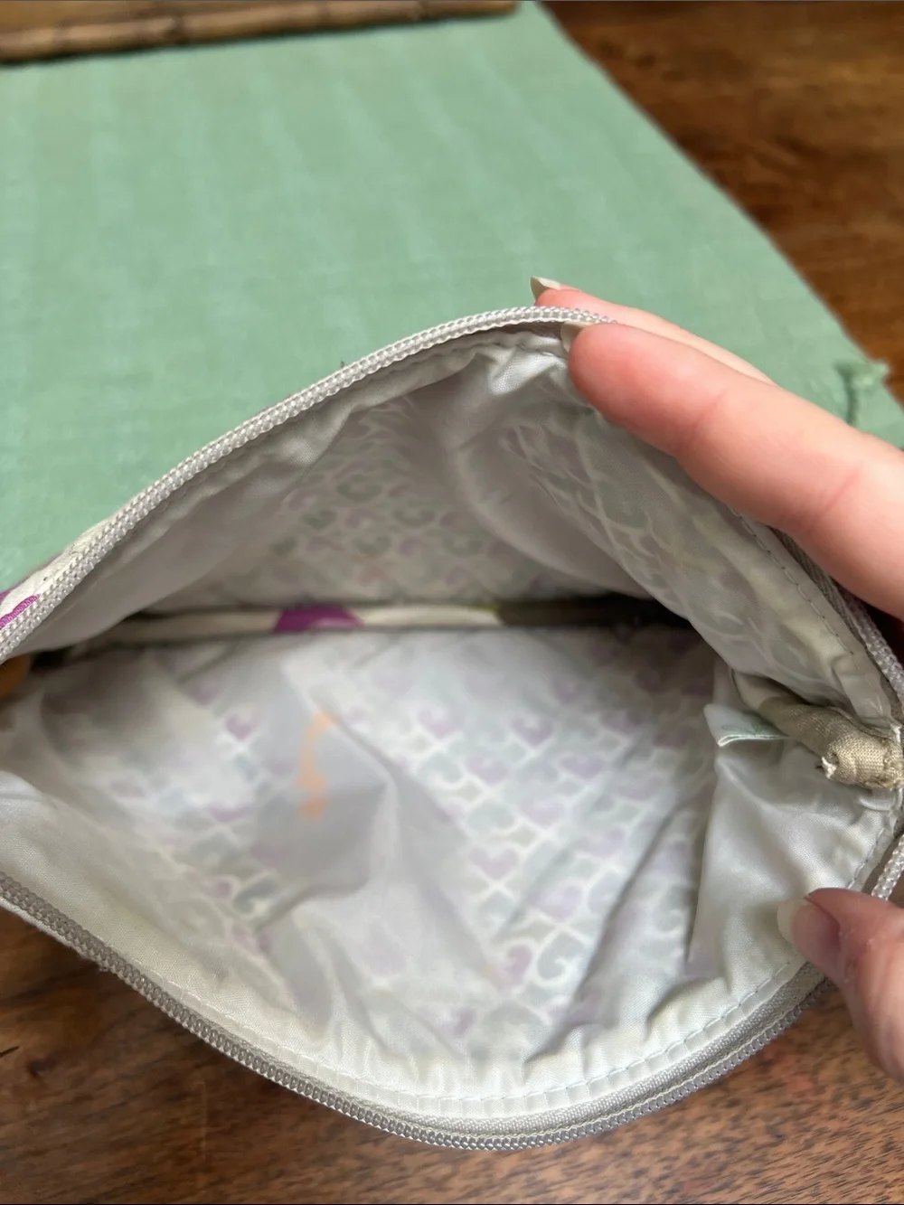 Vera Bradley quilted cosmetic